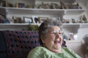 Violet Willson, from Naknek, celebrates Bristol Bay case won by Trustees for Alaska