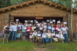 A gathering of Arctic Refuge supporters at the Murie Center. Photo courtesy of Vance Carruth.