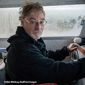 Jerry in his boat in Bristol Bay.